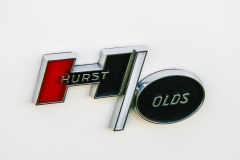 1970 Hurst Oldsmobile emblem detail.