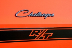 1970 Dodge Challenger R/T emblem and stripe.